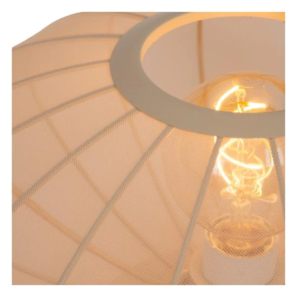 Lucide CORINA - Lámpara de mesa - Ø 40 cm - 1xE27 - Beige - DETAIL 1